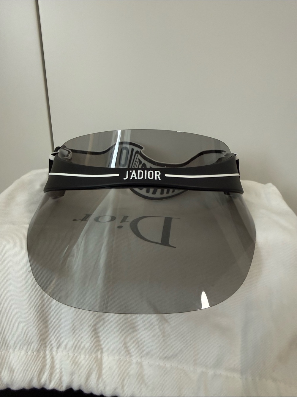 Dior J'Adior Black and Smoke Shield Visor